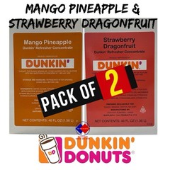 Dunkin’ Refresher Concentrate Mango-pineapple & Strawberry Dragonfruit 1 Pack EA