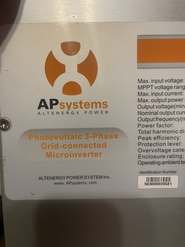 6pcs: APsystems YC-1000 Micro Inverters. 900 Watt 16-60VDC Solar PV gallery