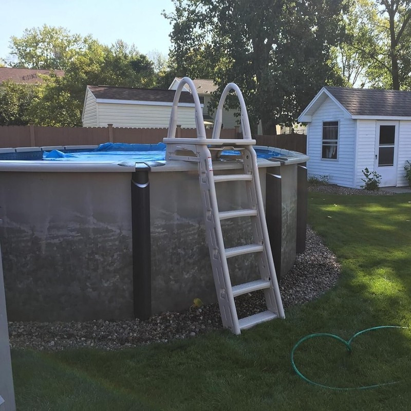 Confer Plastics 7200 Roll Guard A-Frame Above Ground Swimming Pool Ladder System gallery