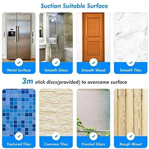 Stylish Suction Cup Hooks For Shower Loofah Towel Washcloth Relocatable Holder gallery