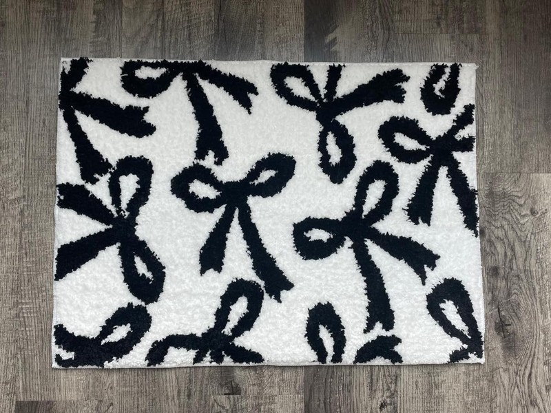 Bow Rug - Bow Shaped bathmat - Handmade & Premium- 30in (75cm) - Coquette Bat... gallery
