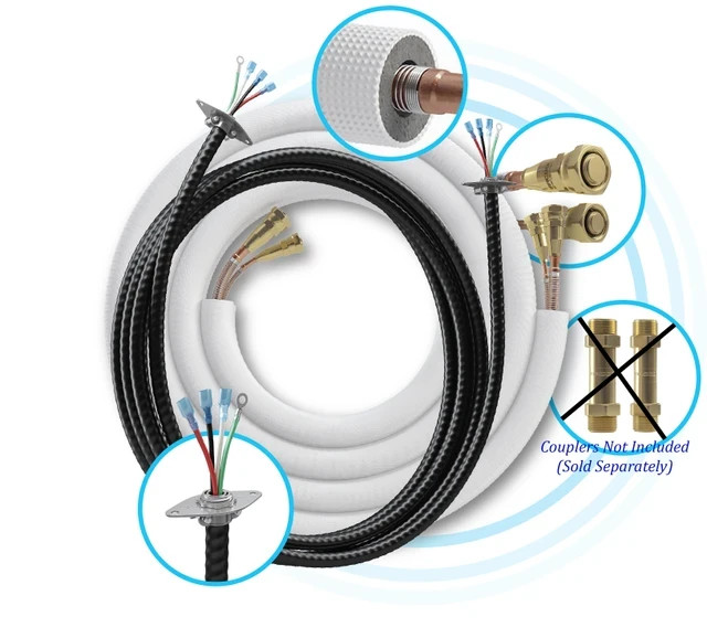 MRCOOL Line Set 35 ft. 1/4" x 3/8 & Pro Cable DIY 6k 9k 12k DIY35-1438C-O gallery