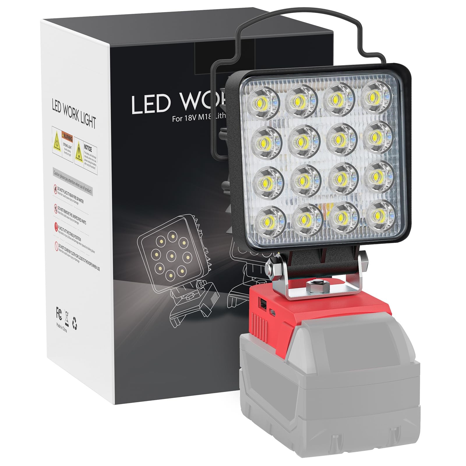 Work Light Portable 11200LM Floodlight USB C Charger 18V Battery Construction gallery
