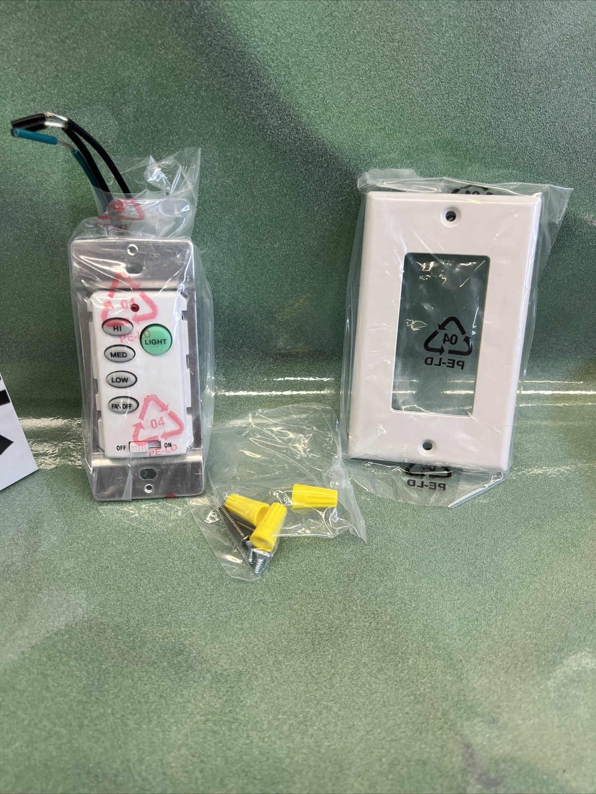 Ceiling Fan Wall Remote Control UC9050T 4DIP Switch For Harbor Breeze Hampton gallery