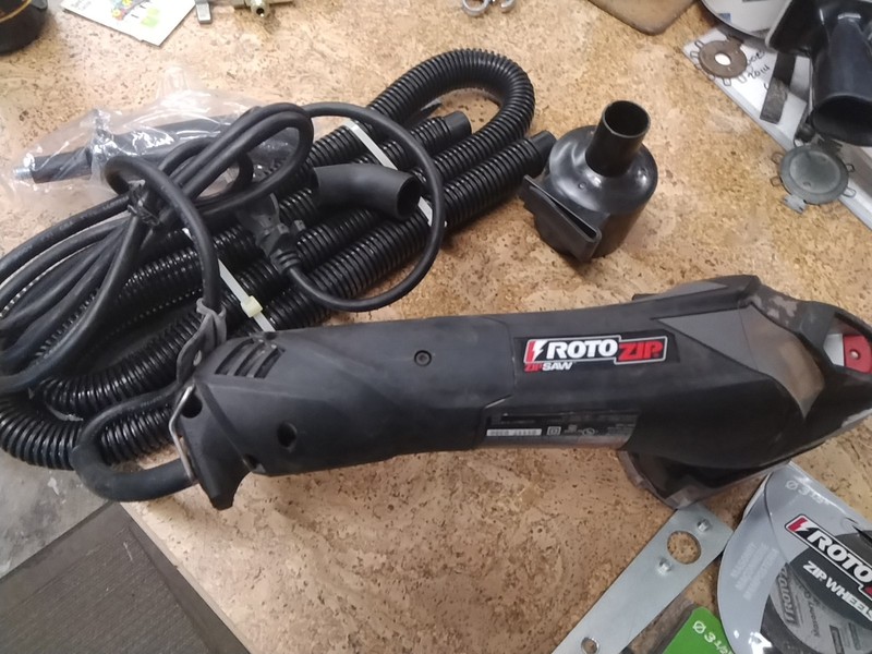 RotoZip Zip Saw RFS1000 - EUC with Extra Blades - Works Perfectly - Plug-In gallery