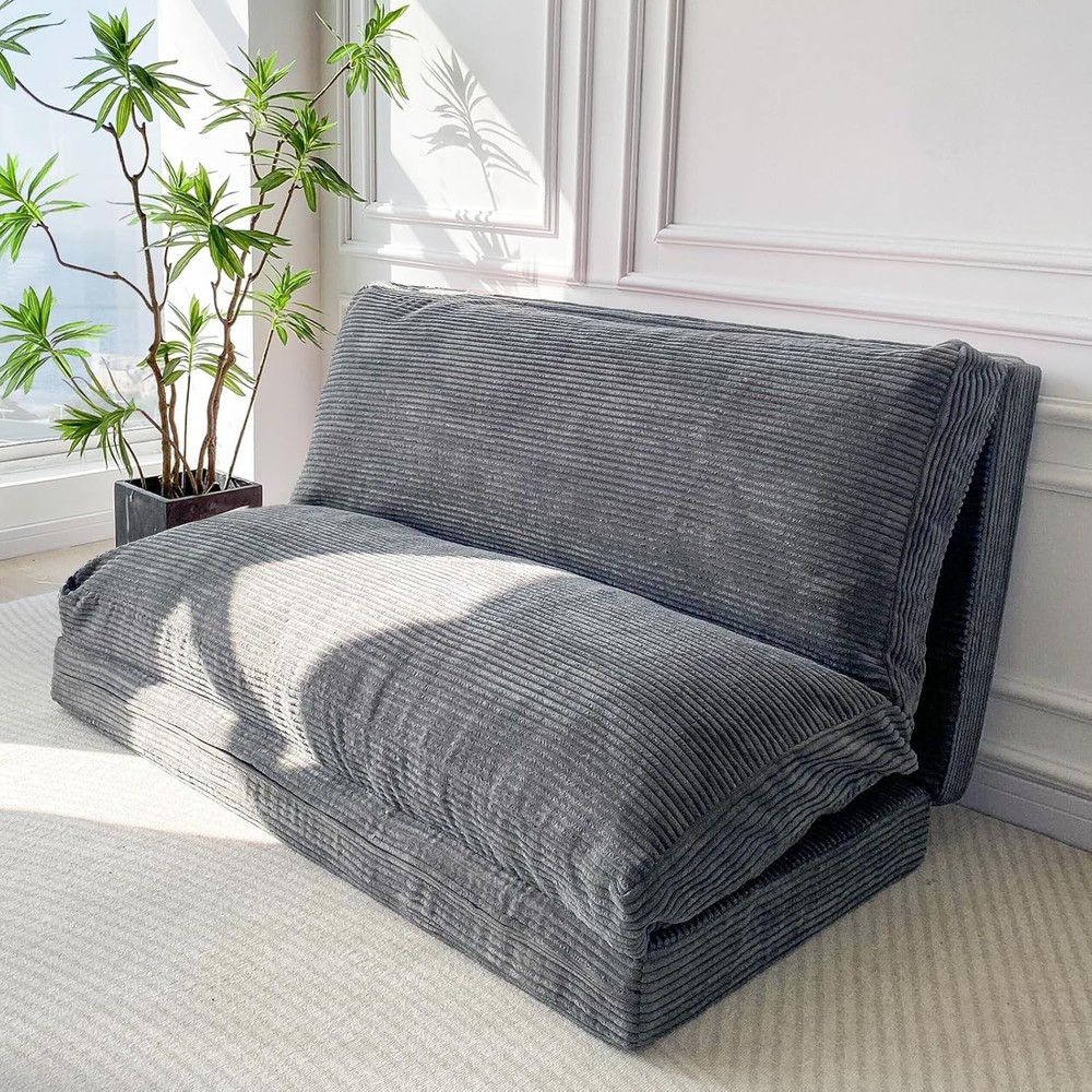 Folding Sofa Bed Flexible Foam Support Couch with Washable Cover for Living Room
