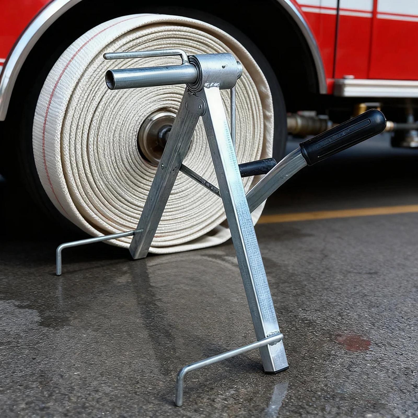 Water Hose Reel Winding Tool Portable Hose Holder Hose Organizer for Floor gallery