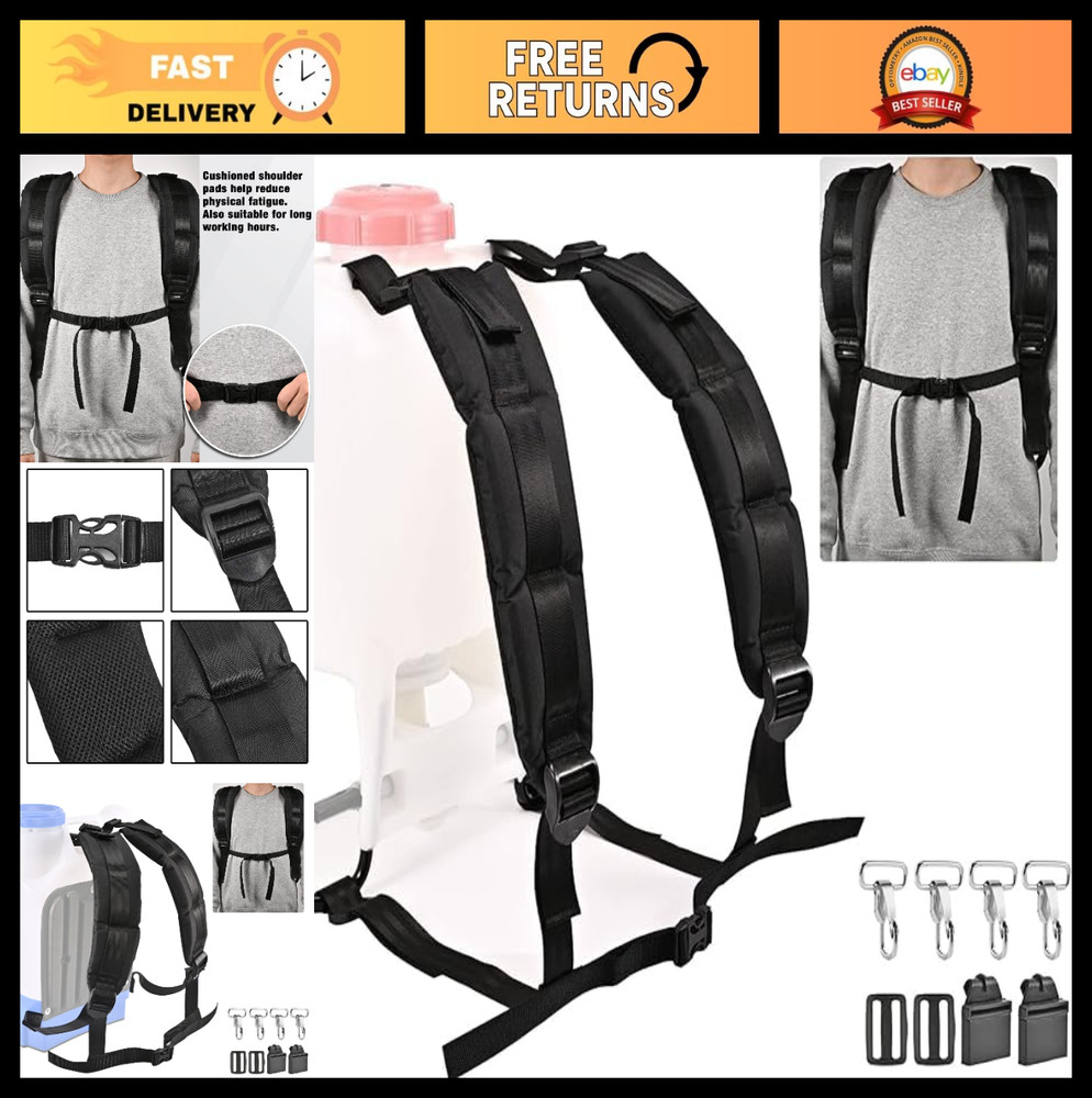 Backpack Sprayer Replacement Straps & Hooks - Universal Fit for Most Models