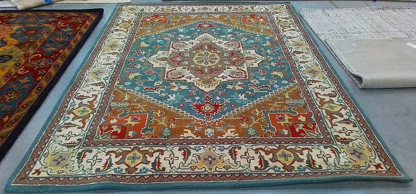 DK GREEN / BROWN 8'-0" x 10'-0" Back Stain Rug Reduced Price 1172773105 HG625X-8 gallery