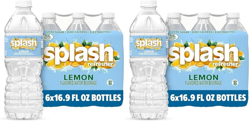 Splash Blast Refresher, Lemon | 16.9 Fl Oz | Plastic Bottle | Pack of 12 gallery