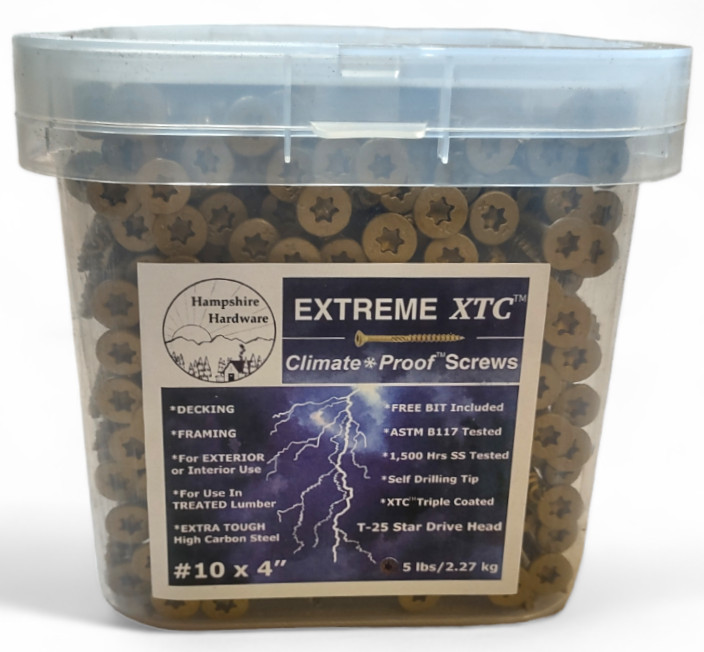 XTC™ Climate Proof™ Decking and Framing Screws #10 x 4"