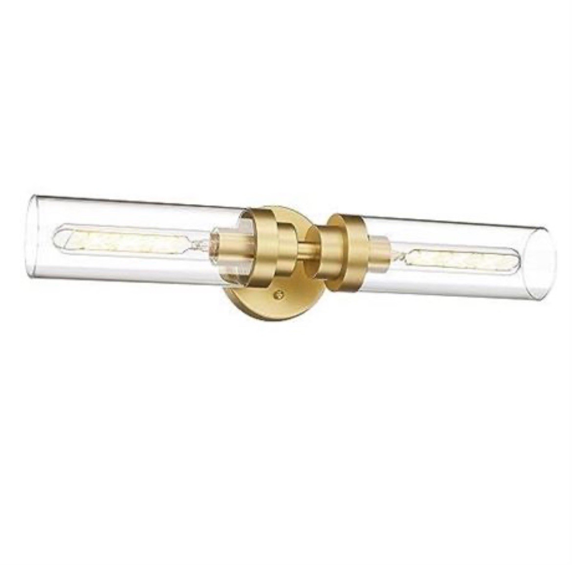 Emak Modern 22 Inch Gold Bathroom Light Fixtures Over Mirror, Cylinder Bathro... gallery
