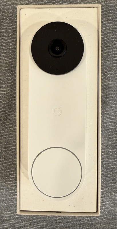 Google Nest Doorbell Wired 2K 3rd Generation Snow Color Open Box Never Used gallery