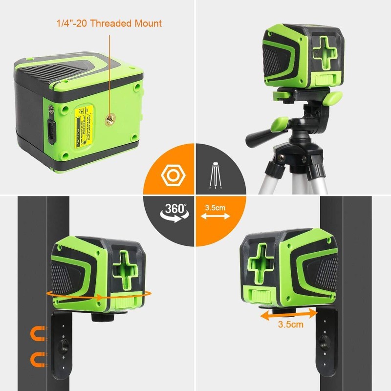 Huepar Self leveling Laser Level with Rechargeable Li-ion Battery Green Beam gallery