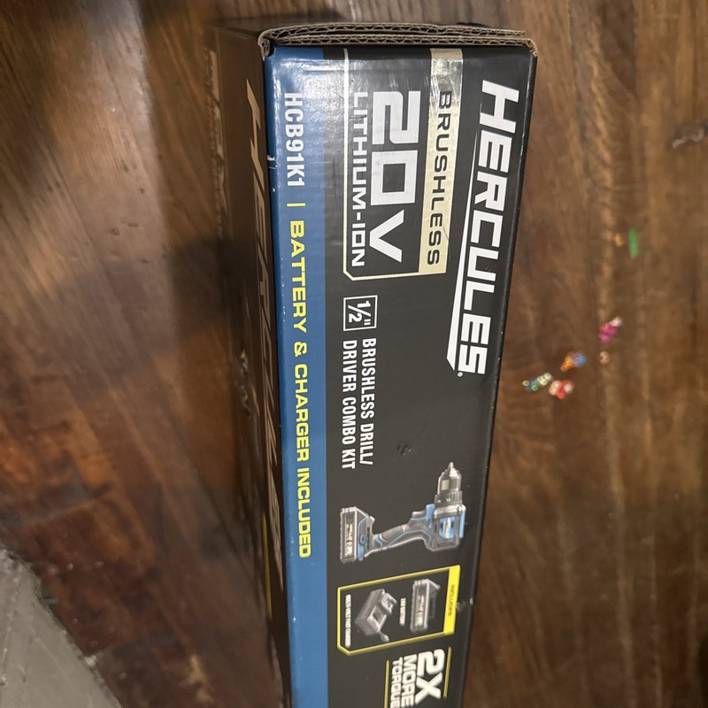 HERCULES HCB91K1 20V Brushless Cordless 1/2 in. Drill/Driver Kit New gallery