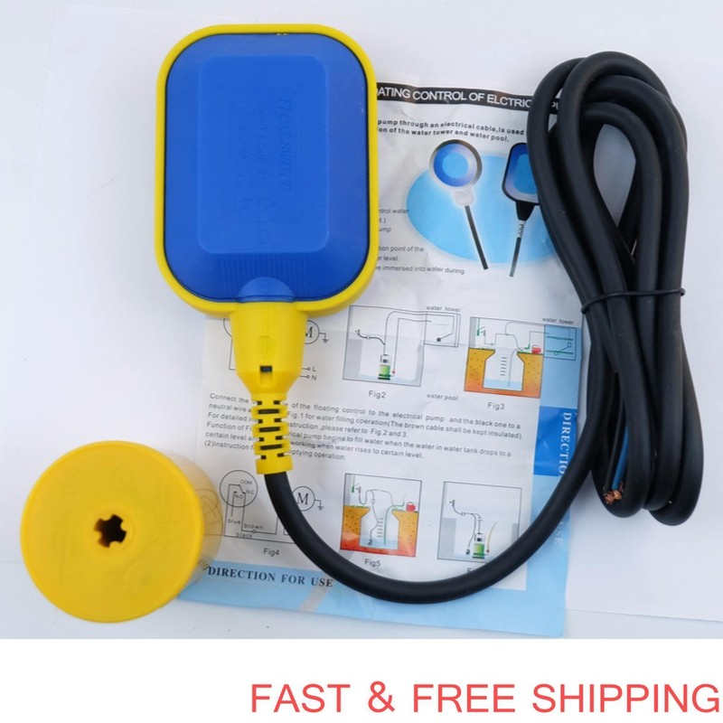 16 ft Float Switch Sensor Water Sump Pump NO/NC Control Pump Switch Sensor gallery