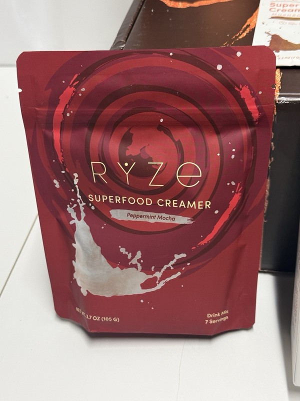 RYZE Coffee Ritual Set Kit Bundle Mushroom Creamers Latte Gummies Wood Canister gallery