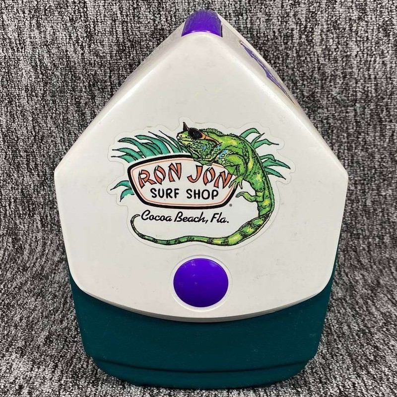Igloo Little Playmate Elite Cooler Small Teal White Ron Jon Surf Shop Retro gallery