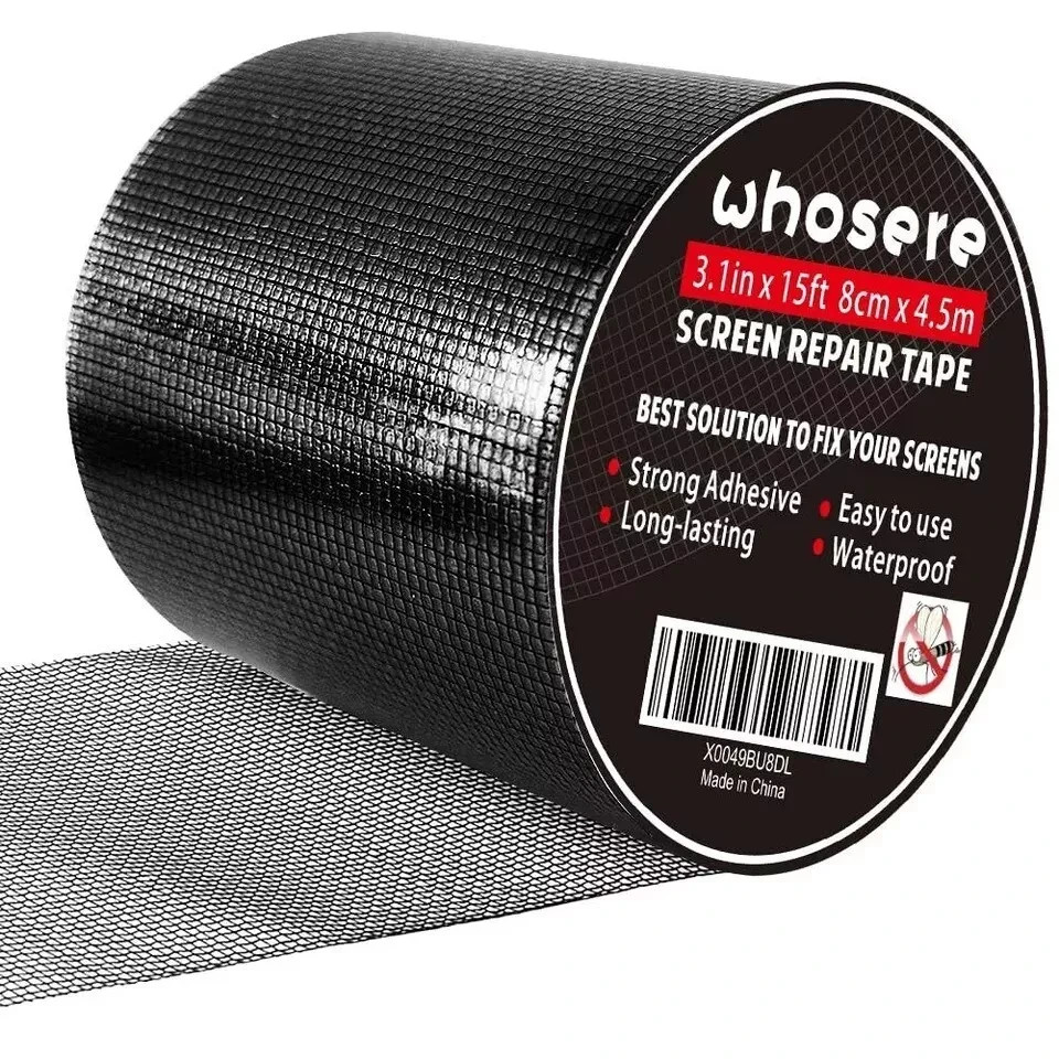 Window Screen Repair Tape Kit, Strong Adhesive Fiberglass Covering 3 in X 15 FT gallery