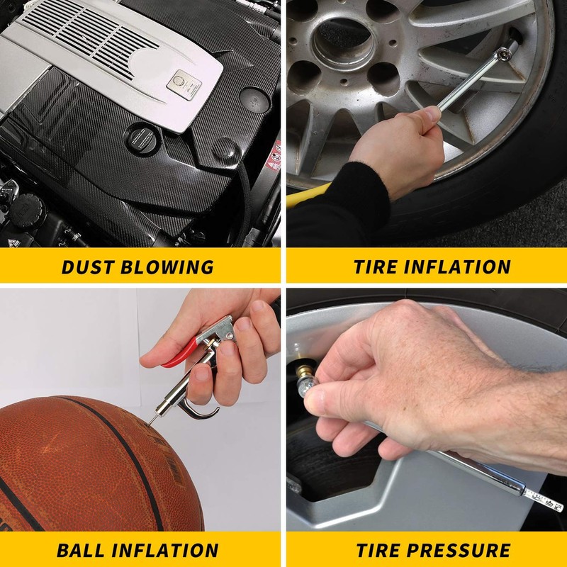 19 Pieces Air Compressor Accessories Kit With 3/8 Inch X 25ft Hybrid Hose 1/4 In gallery