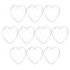 10Pcs Clear Fillable Heart Ornament 2.7" Plastic Balls Transparent Heart Decor gallery