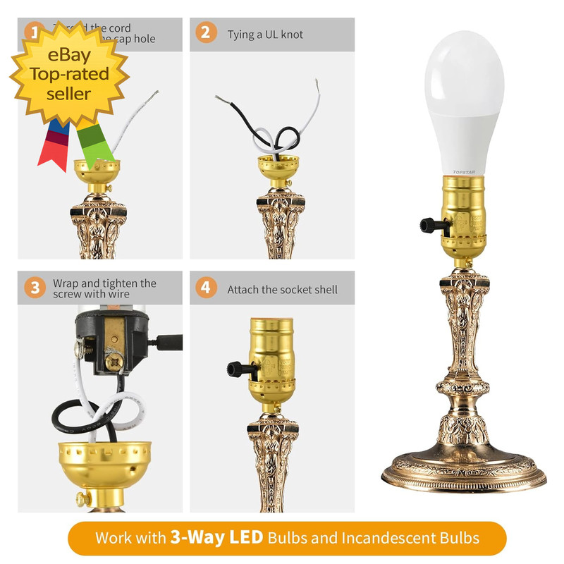 2PCS Lamp Socket Replacement UL Listed E26 Standard Threaded Base Light Socket gallery