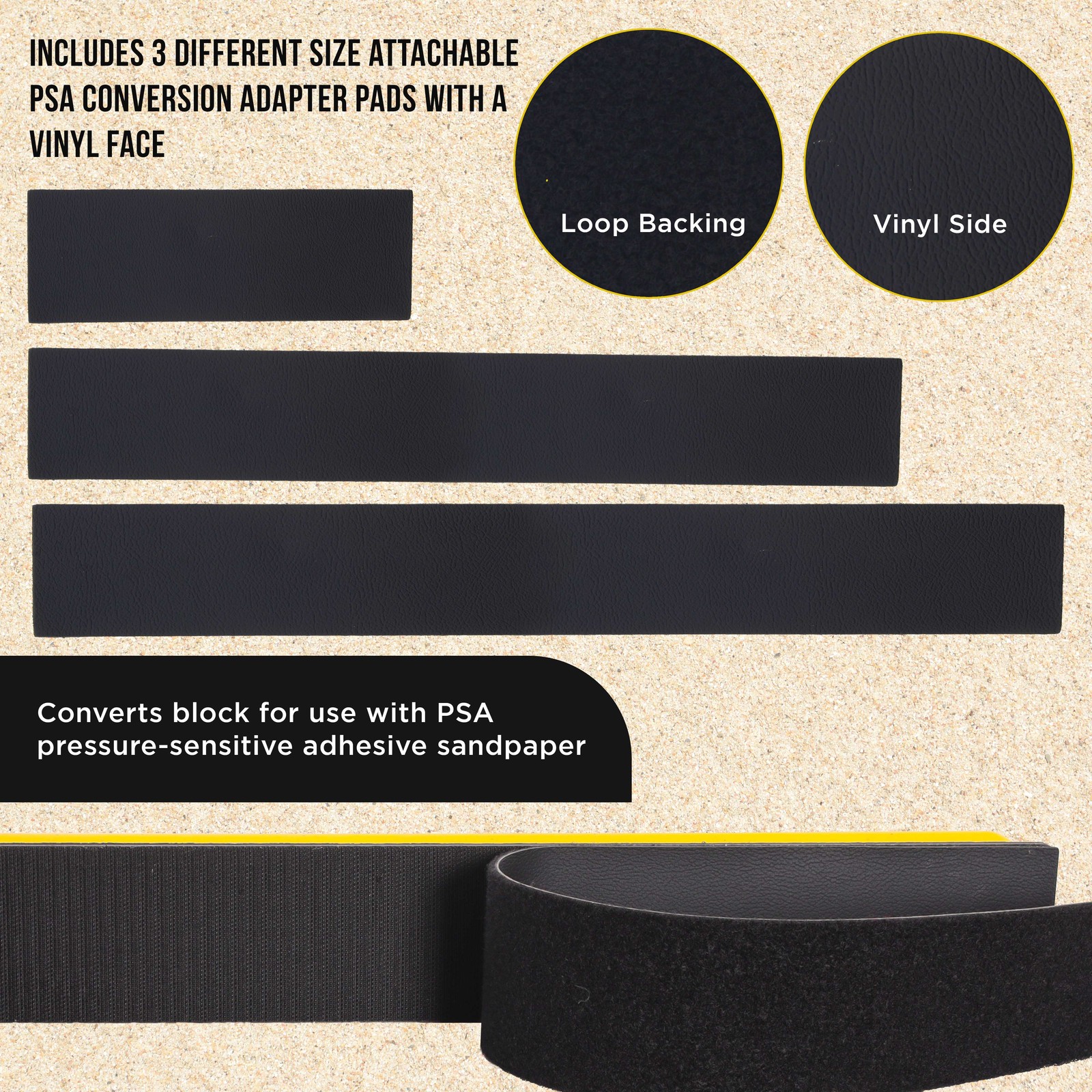 K-Block Sander Firm & Flex Hand Sanding Block Kit, 9", 16", 24" with Hook & Loop gallery