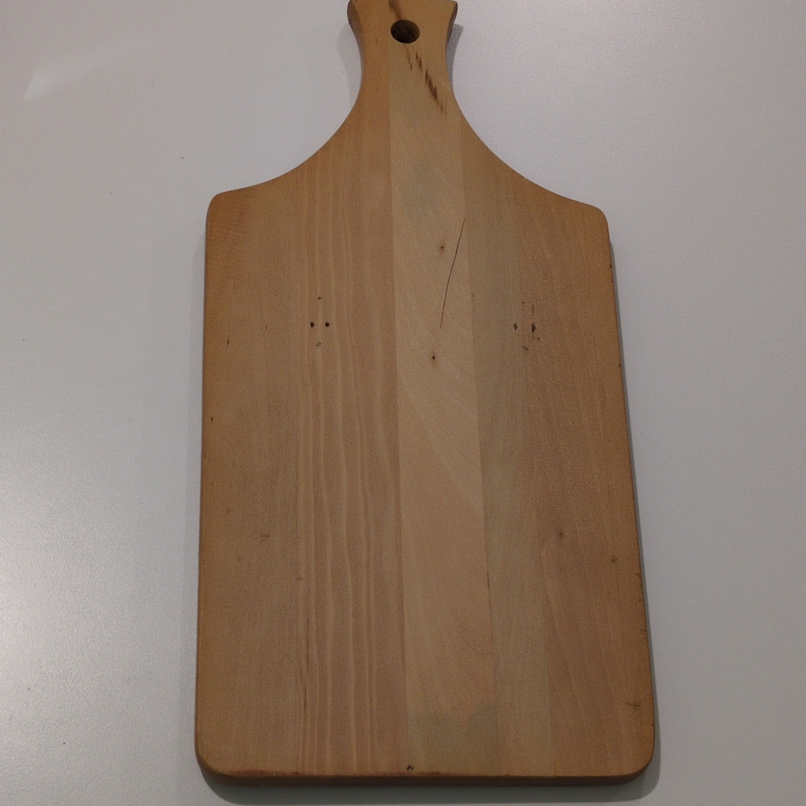 Bread Board Paddle Style Wood Medium Brown Floral Design “Vårt dagliga bröd” gallery