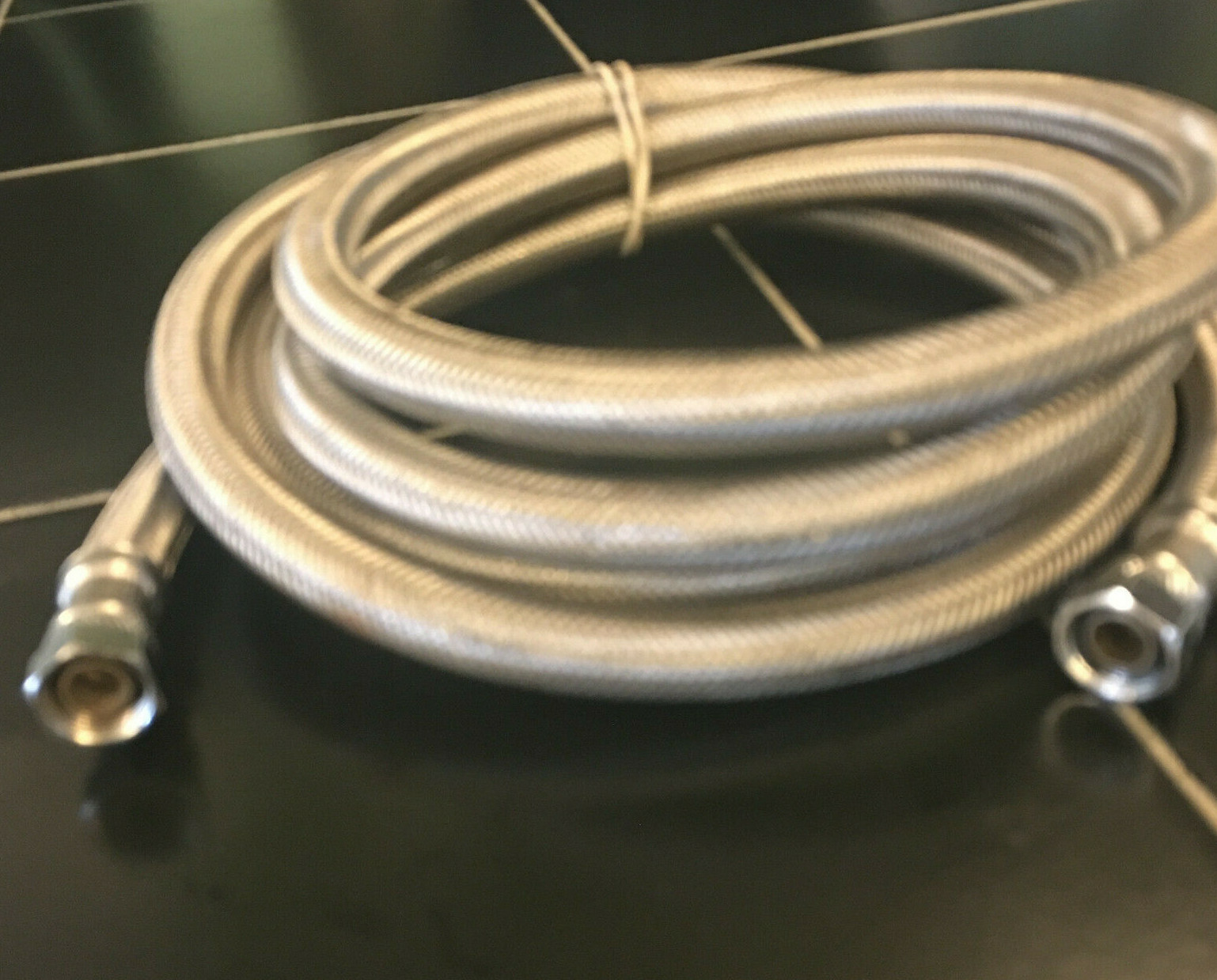 3/8 in. Compression x 3/8 in. Compression x 94" Length Braided Polymer Hose gallery