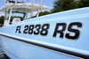 RAISED 3D BOAT REGISTRATION NUMBERS 3” DOMED MARINE DECALS NOT VINYL gallery