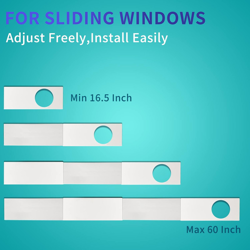 Portable AC Window Vent Kit - Complete Air Conditioner Window Kit, Adjustable PV gallery