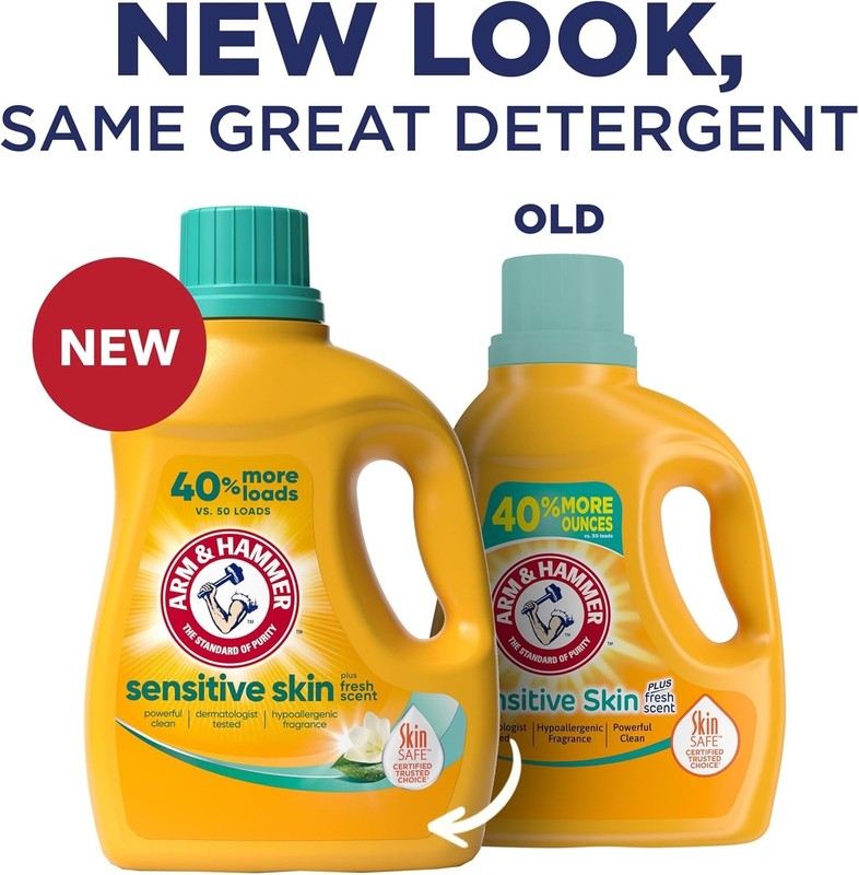 Sensitive Skin Liquid Laundry Detergent, Fresh Scent, 105 fl oz, 105 Loads gallery