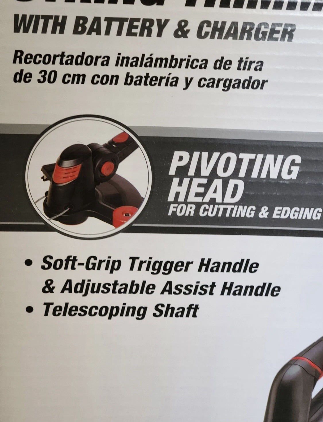 Hyper Tough 20V Max 12" Cordless String Trimmer w Battery & Charger Weed Eater gallery
