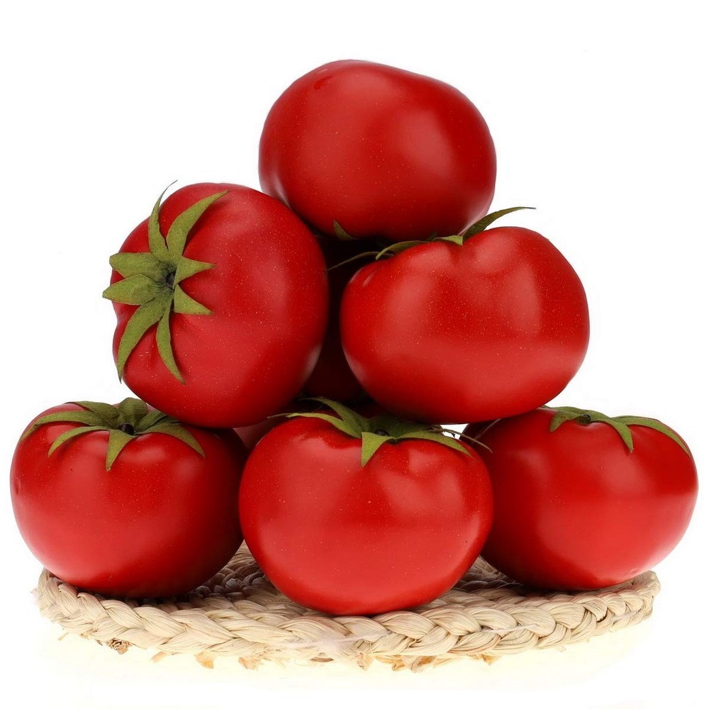 Artificial Simulation Tomato 6 PCS Fake Fruit Vegetable for Home Kitchen