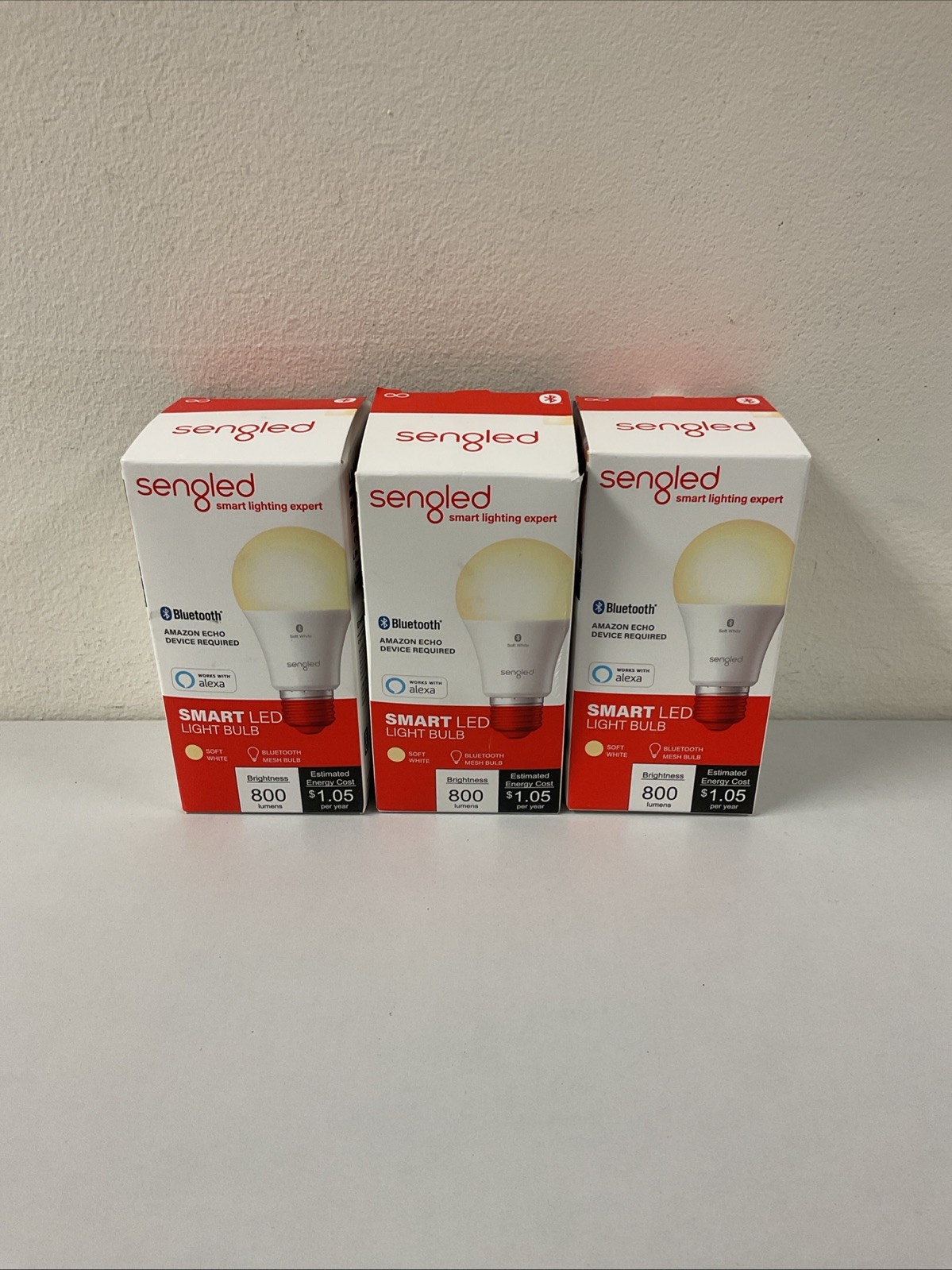 Sengled B11-N11W Smart A19 LED Light Bulb, Soft White, Lot Of 3, T41-18 gallery