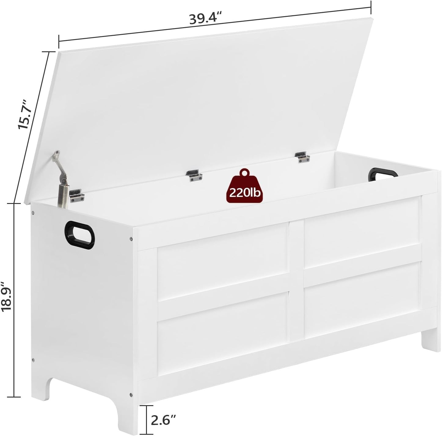 Storage Chest 39.4” Toy Chest Entryway Storage Trunk Storage Bench gallery