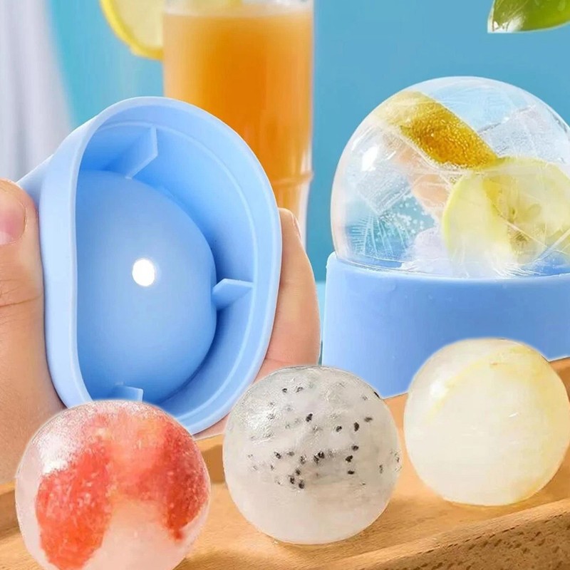 6 PCS Slow-Melting Stackable Large Ice Cube Mold Maker For Whisky Beverage gallery