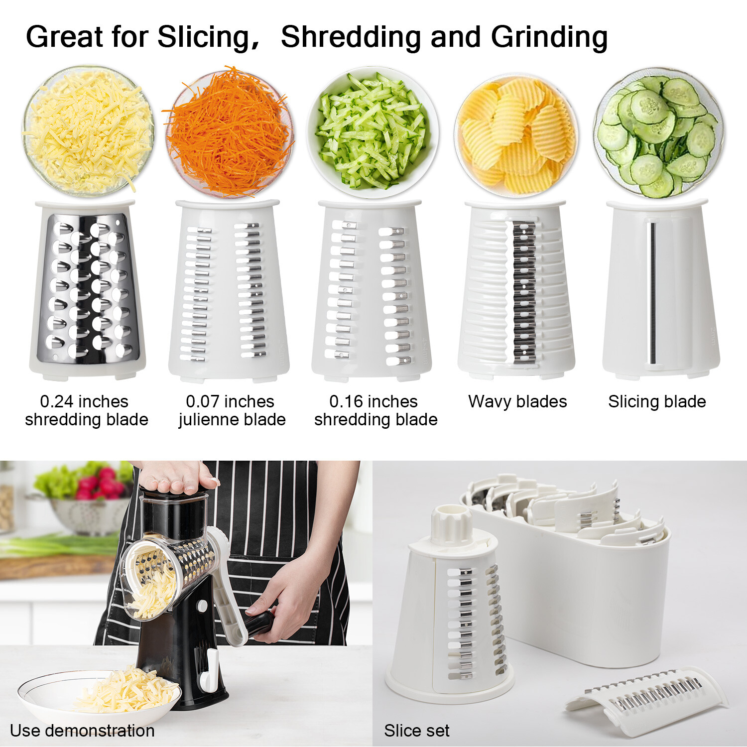 Multifunctional Chopper Kitchen Vegetable Fruit Salad Slicer Cutter Dicer Peeler gallery