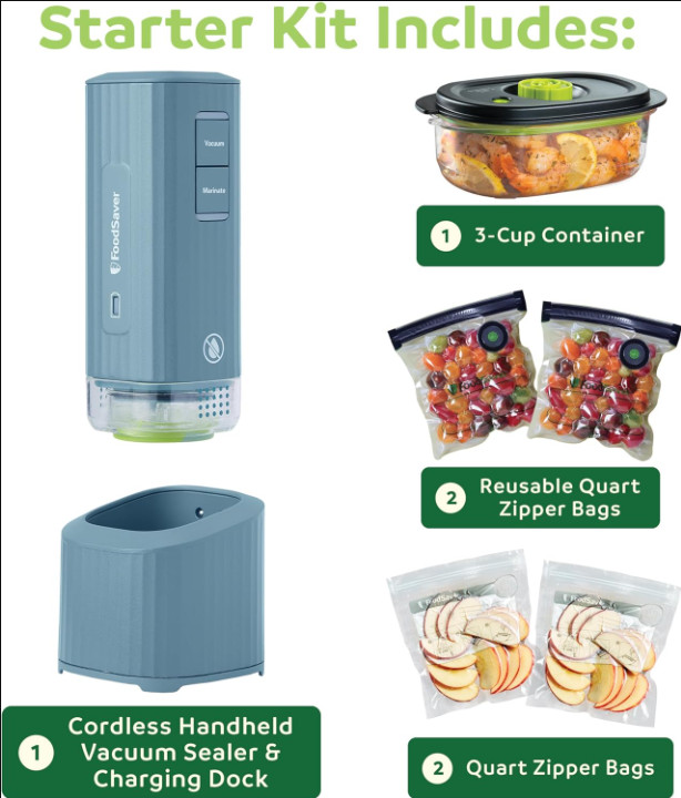 Handheld Vacuum Sealer Machine with Marinate Setting & Charging Dock gallery