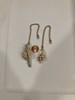 Beautiful Ceiling Fan Pull Chain Set - 2 Piece Sea Shell Gold Trim Gold Chain gallery