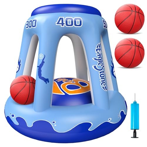 Inflatable Pool Basketball Hoop for Kids & Adults, 47" Swimming Floating ES71B gallery