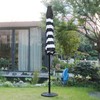 9' Solar 24 LED Lighted Umbrella with 8 Ribs Adjustment and Crank Lift System... gallery