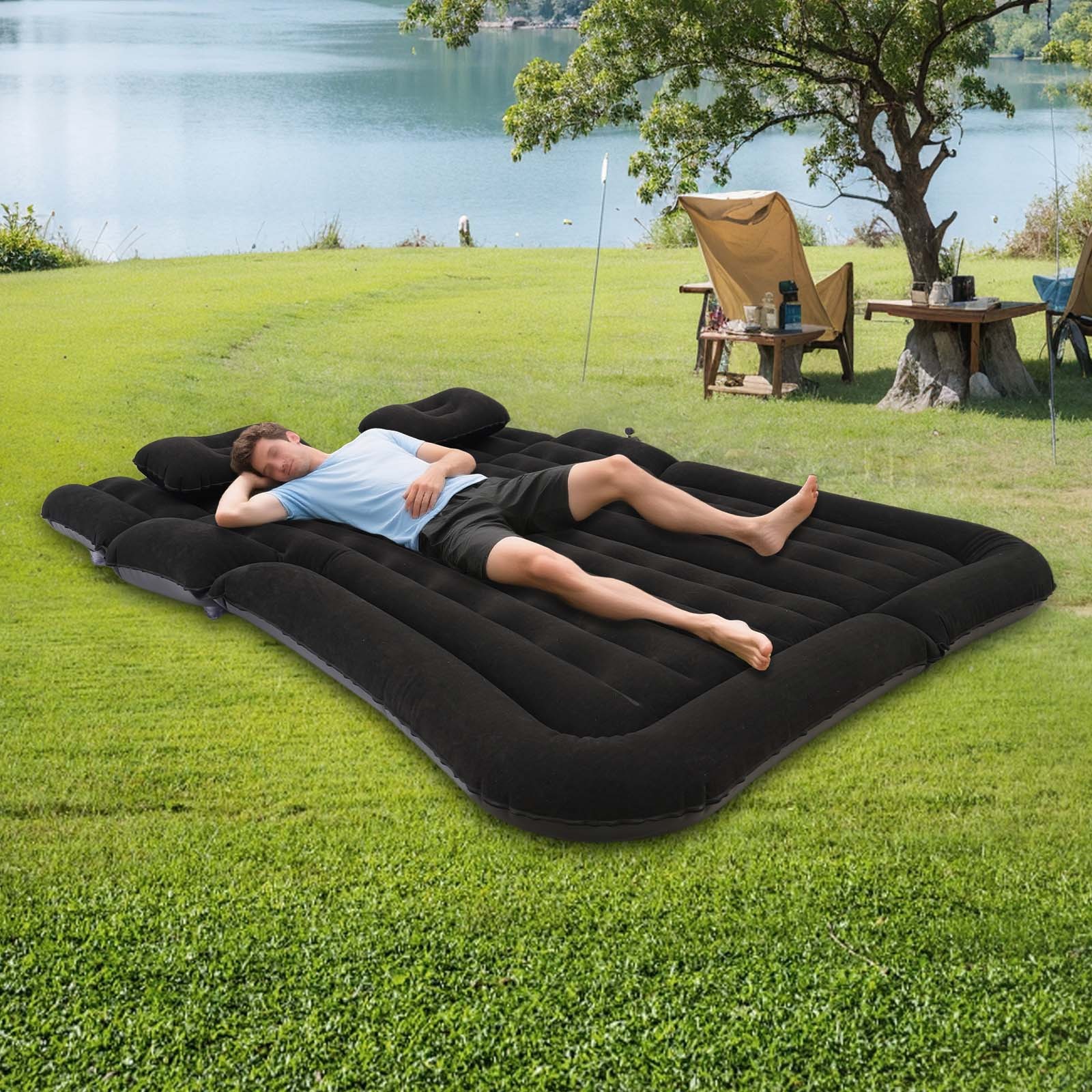Inflatable Suv Mattress Cushion & Pump For Suv/truck/van Car Air Bed Backseat gallery