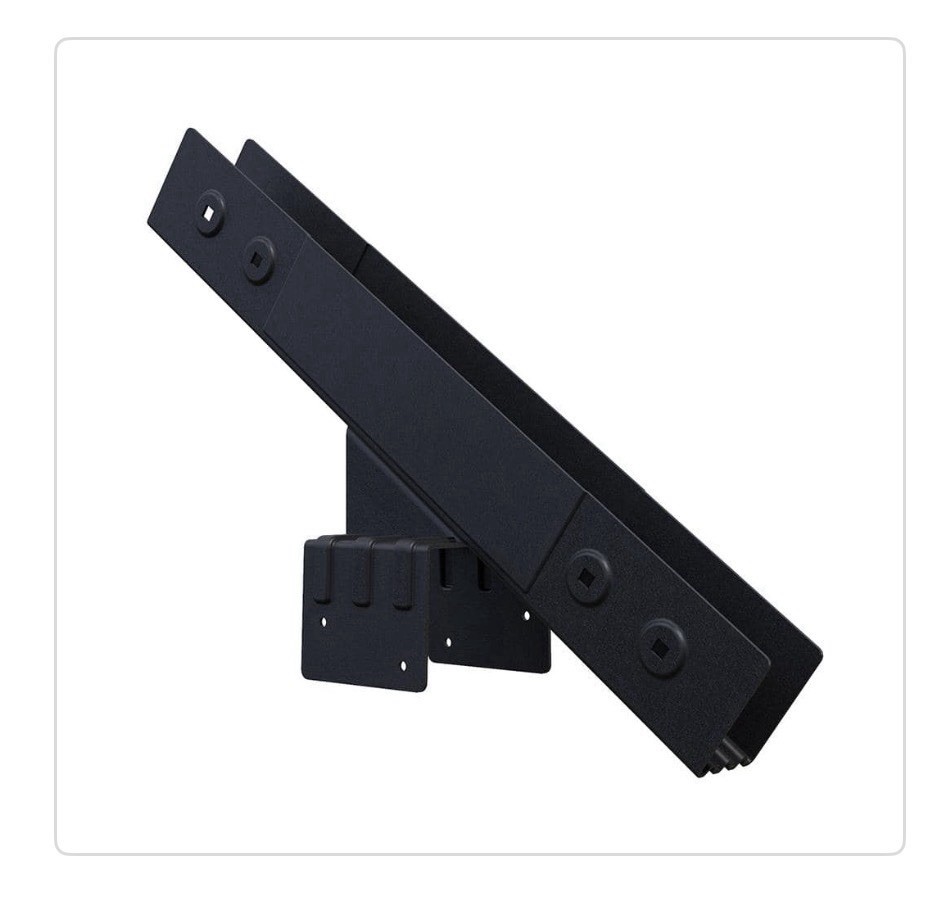 Peak Powder Coated Steel Stair Riser (Stringer) Connector Matte Black for 4-Step gallery