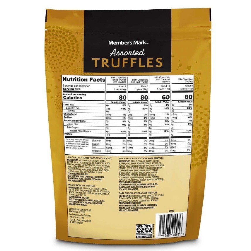 Member's Mark Assorted Chocolate Truffles 16.5oz Gourmet Candy gallery