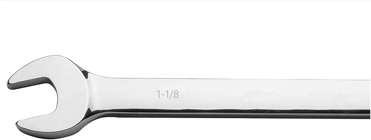 1-1/8 Inch SAE Geared Wrench 72-Tooth Ratcheting Combination Wrench Spanner gallery