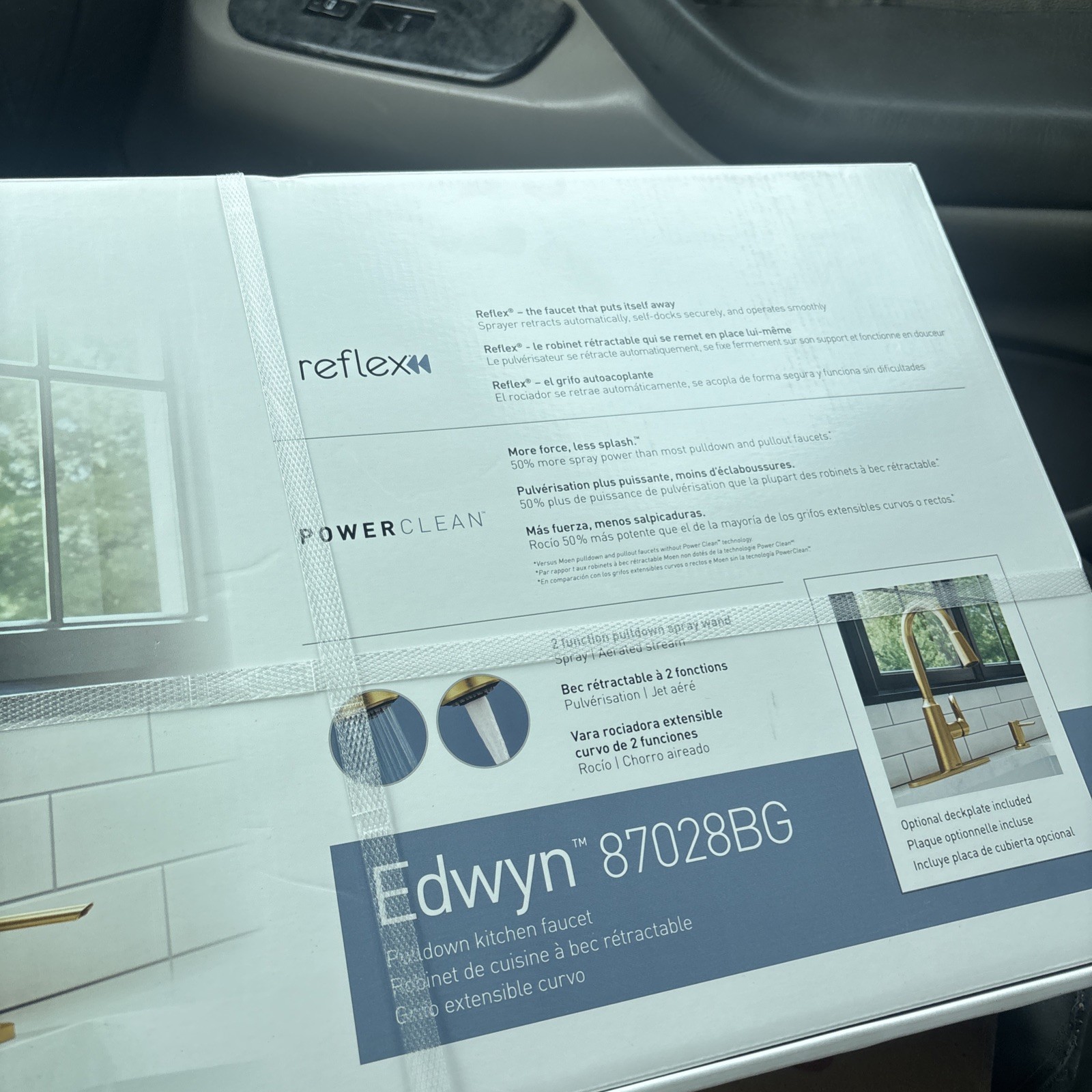 Moen Edwyn Brushed gold one-handle high arc pulldown kitchen faucet 87028BG gallery