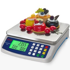 Large Digital Kitchen Scale 40kg/88lb Stainless Steel Price Computing Scale C…