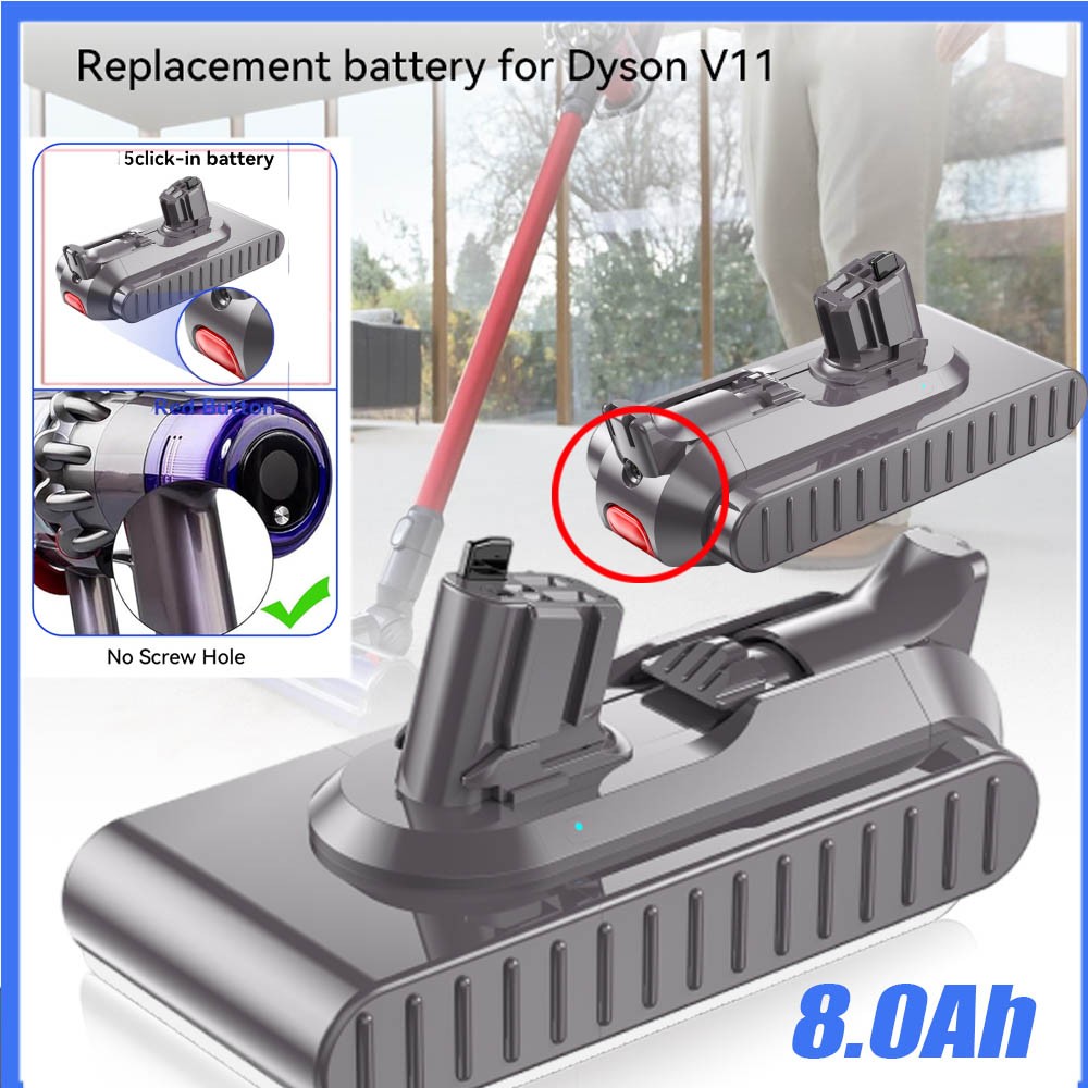 V11 Button Click in Battery For Dyson SV15 SV16 Replacement Battery gallery