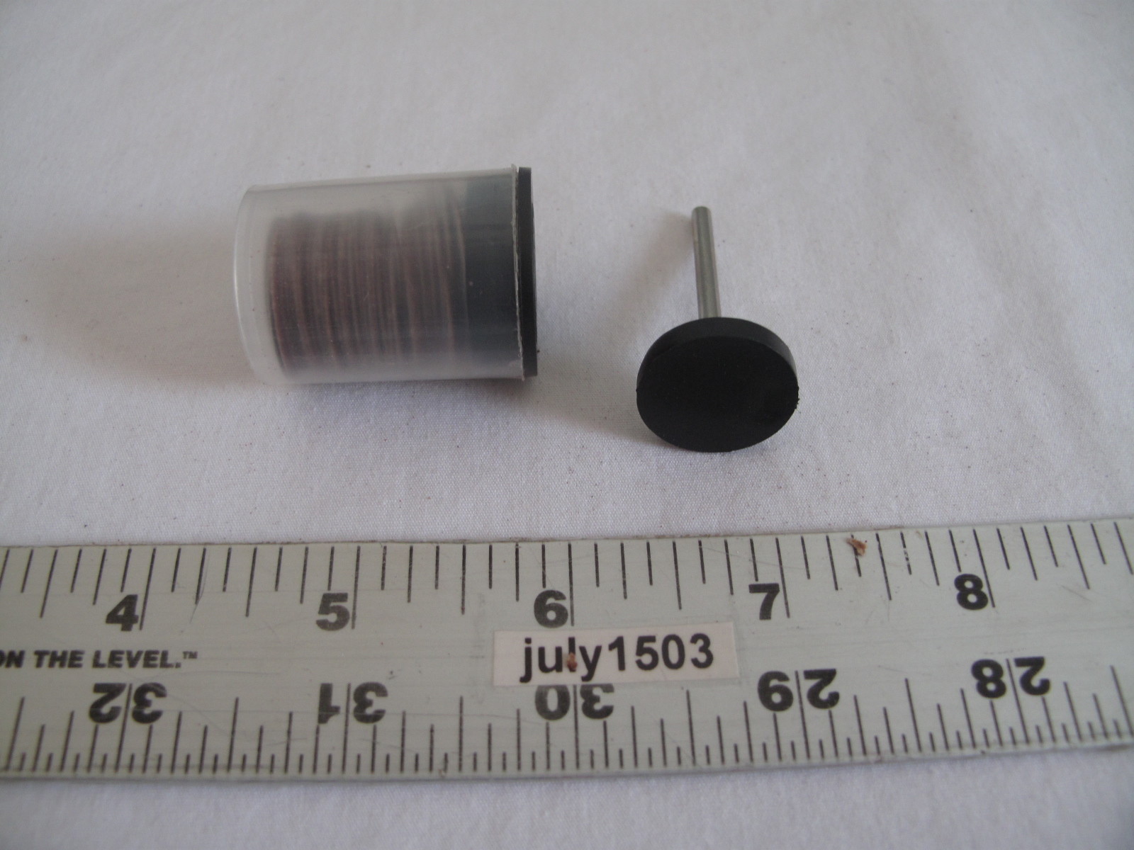 (40) NEW Self-Adhesive 3/4" Sanding Discs + (1) Rubber Mandrel for Dremel (BL) gallery